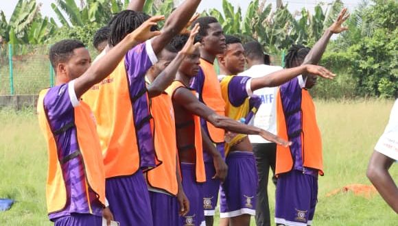 Ahenkan Football Academy players